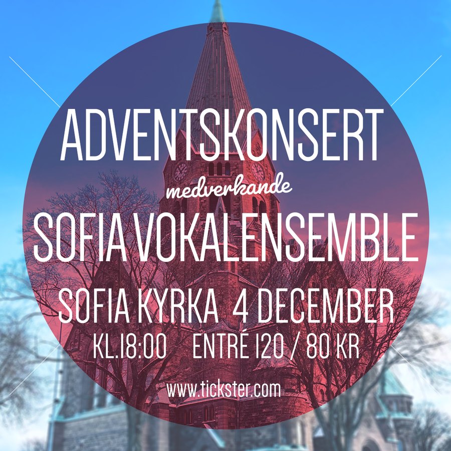 Historisk affisch för adventskonserten 2022